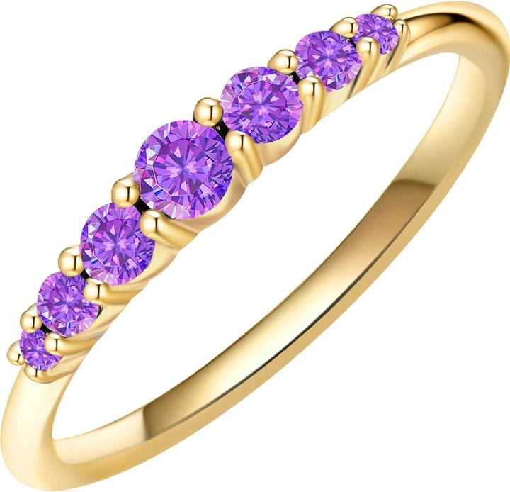 Glanzstücke München Damen Sterling Silber Amethyst gelbgold - 28683