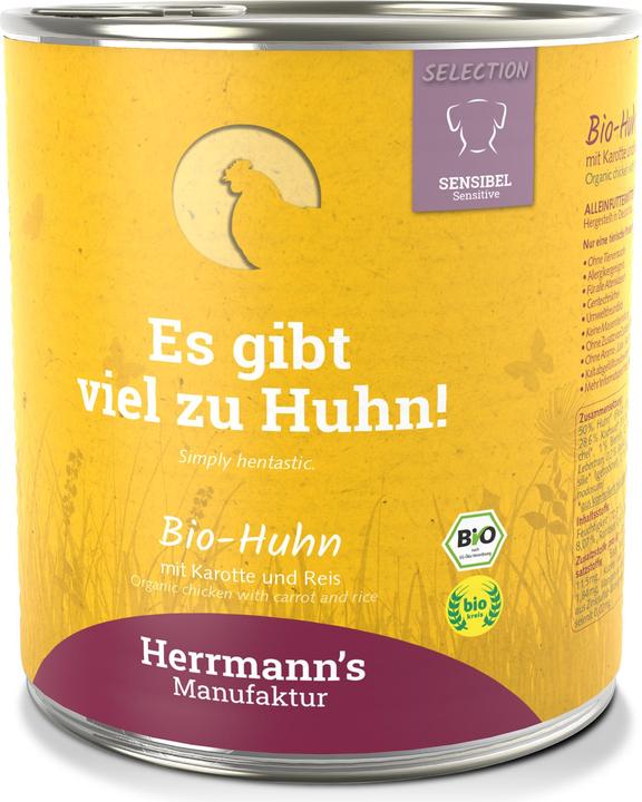 Image du produit Herrmanns Poulet avec carotte et riz (Adulte, 800 g)