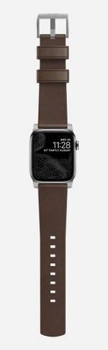 Produktbild Nomad Modern Connector Strap (44 mm, Edelstahl, Leder, Apple Watch Series 6, Apple Watch Series 5, Apple Watch SE, Apple Watch Series 4)