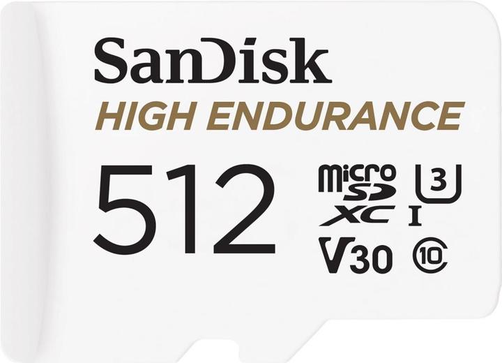 Actual product image SanDisk High Endurance (512 GB, microSDXC, U3, UHS-I)