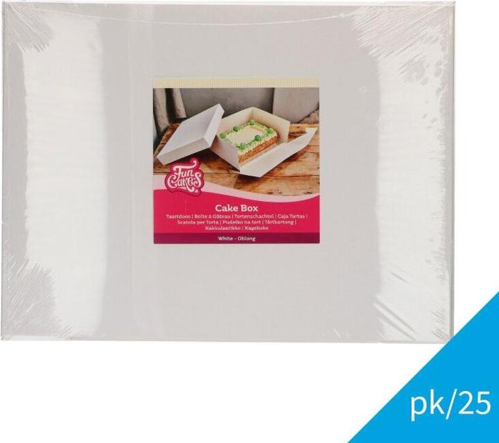 Immagine prodotto FunCakes Scatola per torte bianca 40x30x15 cm pk/25