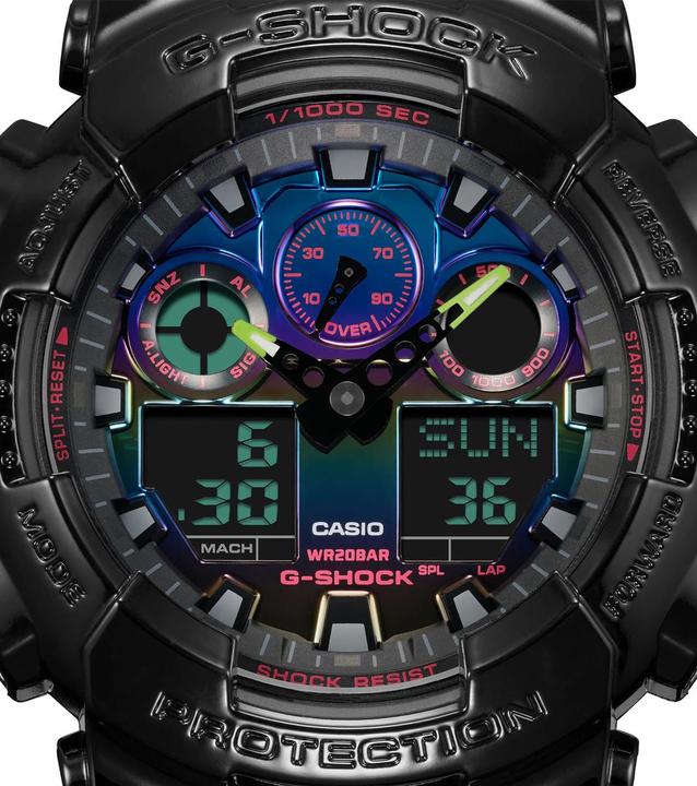Image du produit Casio GA-100RGB-1AER (Montre de plongée, 51 mm)