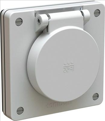 Immagine prodotto Feller Presa di corrente T15 UP bagnata IP55/21 grigio