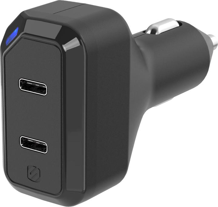 Productafbeelding Scosche Dubbele USB-C autolader zwart