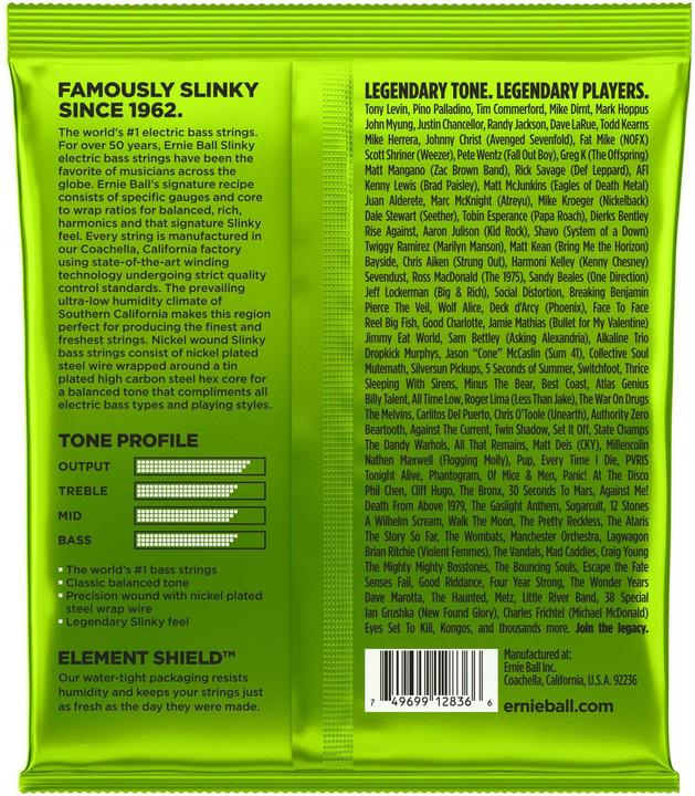 Image du produit Ernie Ball Regular Slinky 5-String (5 x, Basse électrique, 0.13")