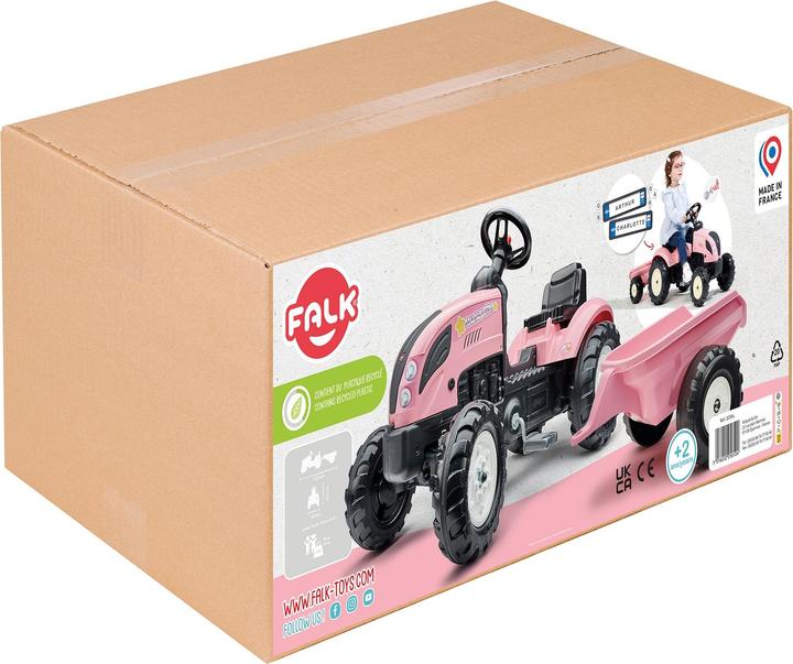 Immagine prodotto Falk Toys Trattore M per bambini con rimorchio