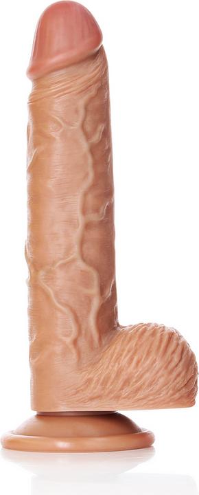 Produktbild RealRock Straight Realistic Dildo with Balls and Suction Cup - 8"/ 20,5 cm