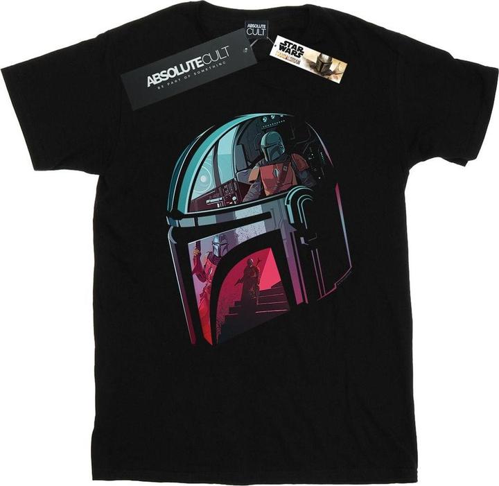 Star Wars The Mandalorian Mandalore Helmet Reflection TShirt (L)
