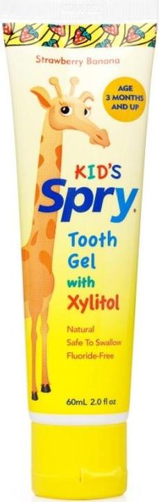 Spry Kinder Zahngel Erdbeer-Banane mit Xylitol (60 ml)
