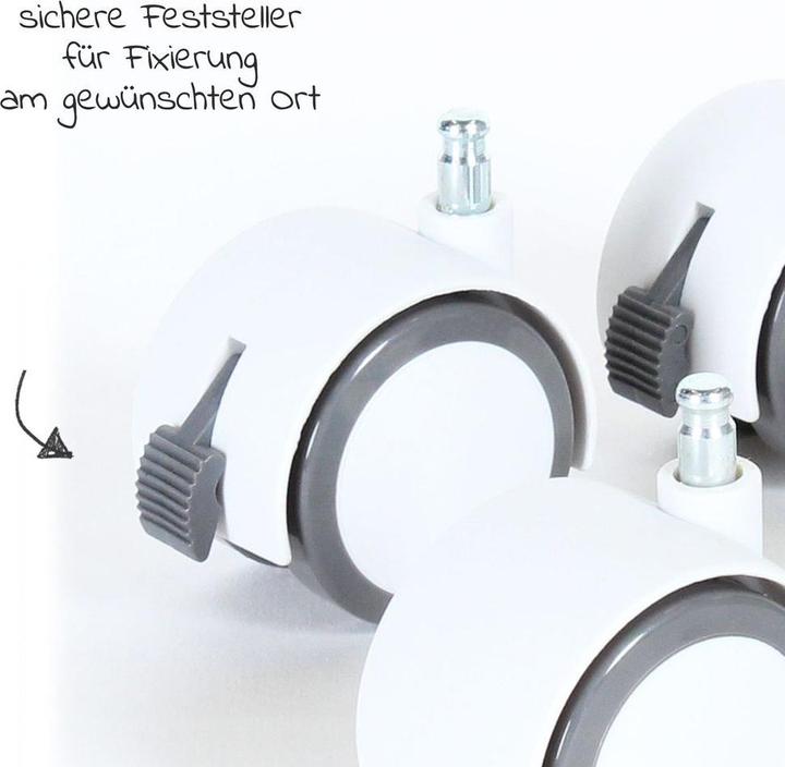 Actual product image Babybay Parquet roller set