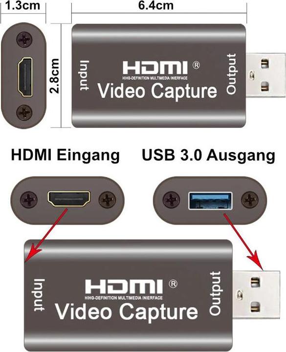 Produktbild Hermex Capture Card (Linux, Mac, Windows)