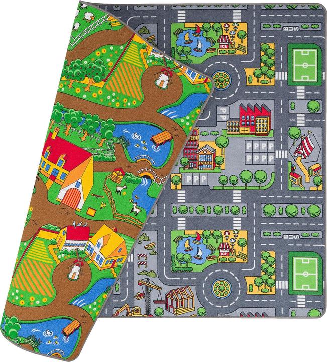 Produktbild Snapstyle Strassenteppich Beidseitig mit zwei Strassenlandschaften (200 x 300 cm)