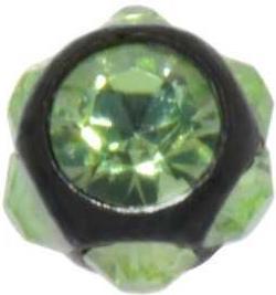 Image du produit Bijouteria Piercing (Cristal Premium, Acier chirurgical 316L, Revêtement PVD (noir))