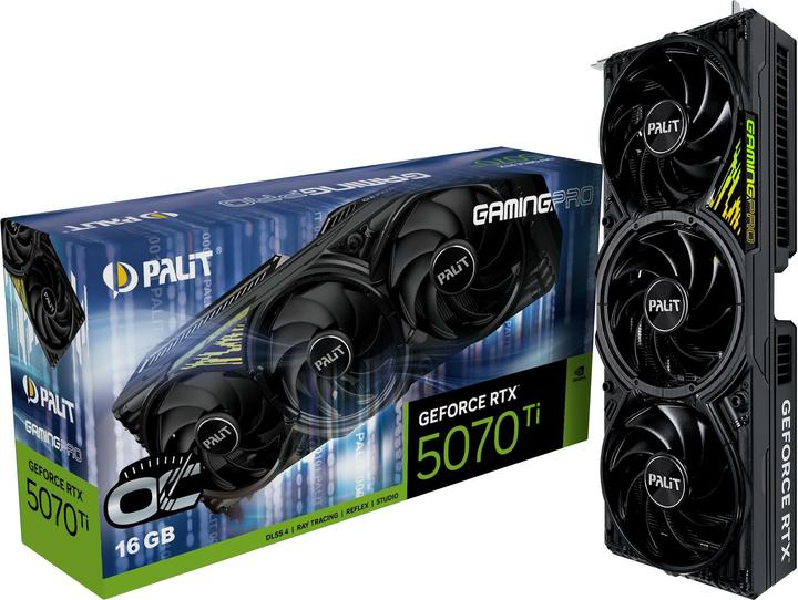 Immagine prodotto XpertVision Palit RTX5070TI GamingPro OC V1 16GB GDDR7 HDMI 3xDP (16 GB)