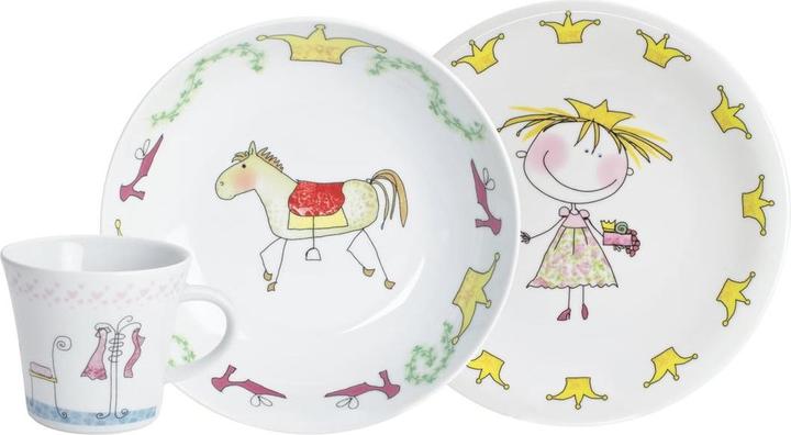 Produktbild Kahla 3-teiliges Porzellan Kindergeschirr Märchenprinzessin