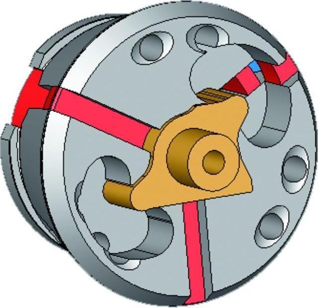 Actual product image Hainbuch Clamping head with transverse and longitudinal grooves SK 42 (42 mm)