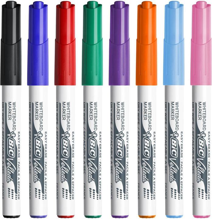 Produktbild Bic Velleda Whiteboard Marker (Mehrfarbig, 1.40 mm, 8 x)