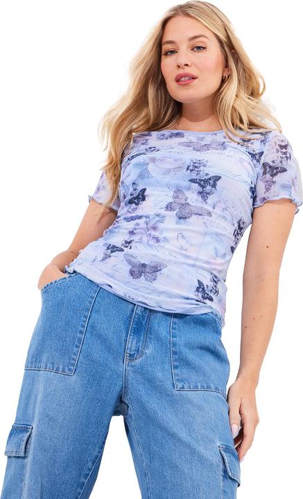 Actual product image Joe Browns Butterfly Print Mesh Top (44)