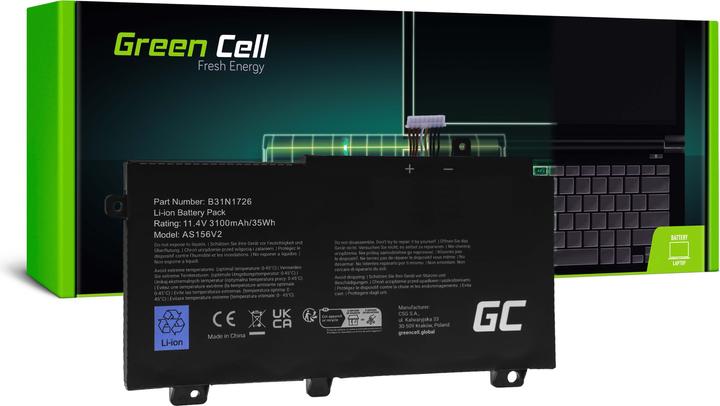 Actual product image GreenCell Green Cell Laptop Battery B31N1726 for Asus TUF Gaming FX504 FX504G FX505 FX505D FX505G A15 FA506 A1 (3 Cells)