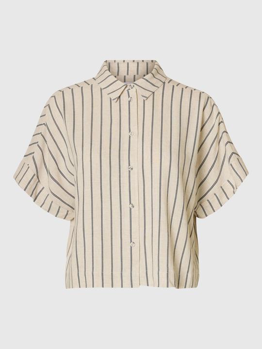 Immagine prodotto Selected Femme Slfviva Ss Striped Cropped Shirt Noos (40)