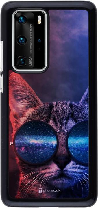 Immagine prodotto PhoneLook Copertina Occhiali da Gatto Rosso Blu (Huawei P40 Pro)