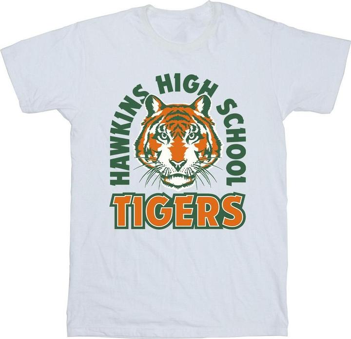 Netflix Stranger Things Hawkins Arch Tiger TShirt (S)