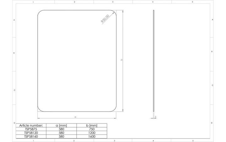 Image du produit Franken Cloison bureau acrylique (58 x 160 cm)
