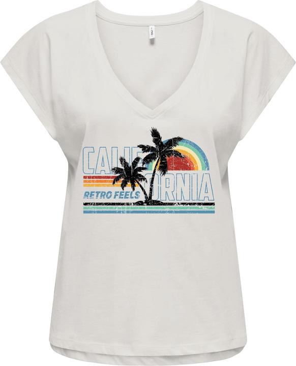 Only Onllucy Life S/S V-Neck Top Cs Jrs