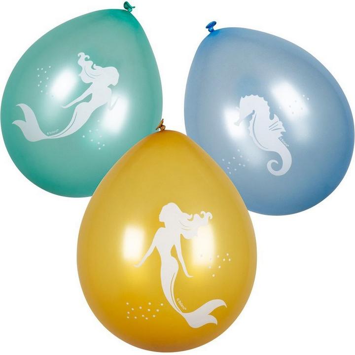 Produktbild Generic Meerjungfrau Ballons Under The Sea Party 6erPack Latex