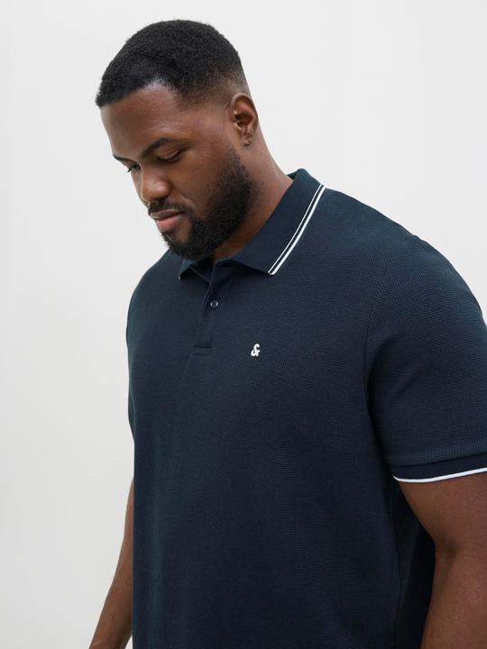 Actual product image Jack & Jones Plus Size Logo Poloshirt Poloshirt (6XL)