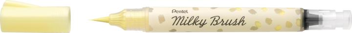 Actual product image Pentel Brush Pen Milky Brush Yellow (Pastel yellow, 1 x)