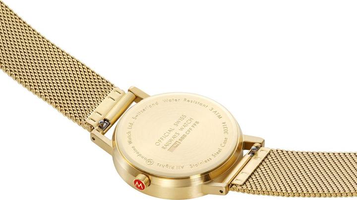 Produktbild Mondaine Classic - von der Natur inspiriert - Ip Gold (Analoguhr, 36 mm)