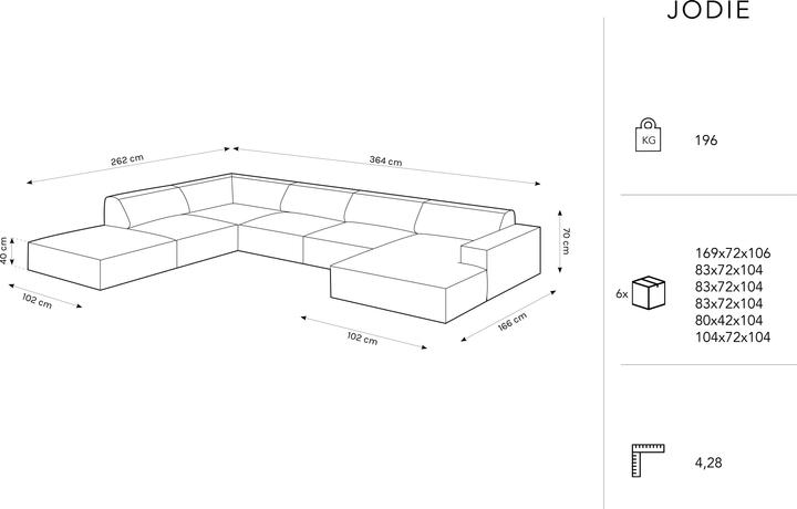 Actual product image Micadoni Jodie (Sofa landscape)