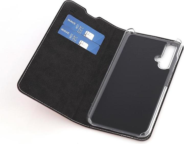 Actual product image Wave BookCase -suojakotelo, Honor 20 / Huawei Nova 5T, ruusukulta (Fee 20, Huawei Nova 5T)