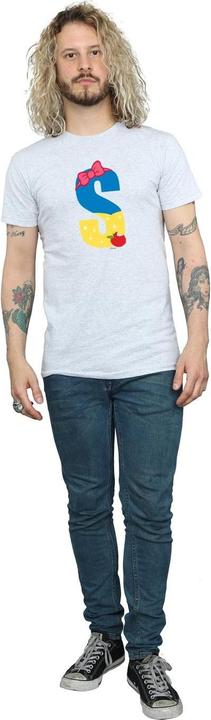 Actual product image Disney Mens Alphabet S Is For Snow White T-Shirt (S)