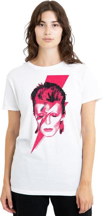 Actual product image David Bowie Unisex Adult Aladdin Sane T-Shirt (S)