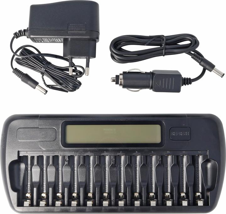 Produktbild Panasonic eneloop Standard HR-3UTGA 12 Stück AA Mignon Akkus, LCD-Ladegerät mit Display für 1-12 AA (12 Stk., AA, Ladegerät inkl. Akku)