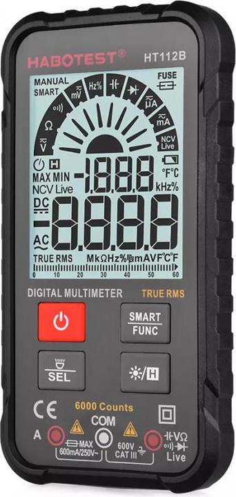 Immagine prodotto Habotest Multimetro universale digitale HT112B a vero RMS