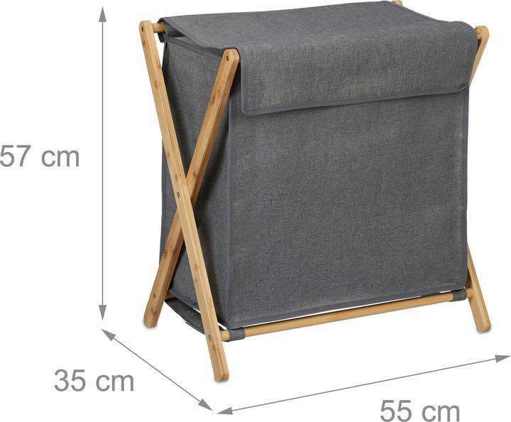 Actual product image Relaxdays Laundry basket (60 l)