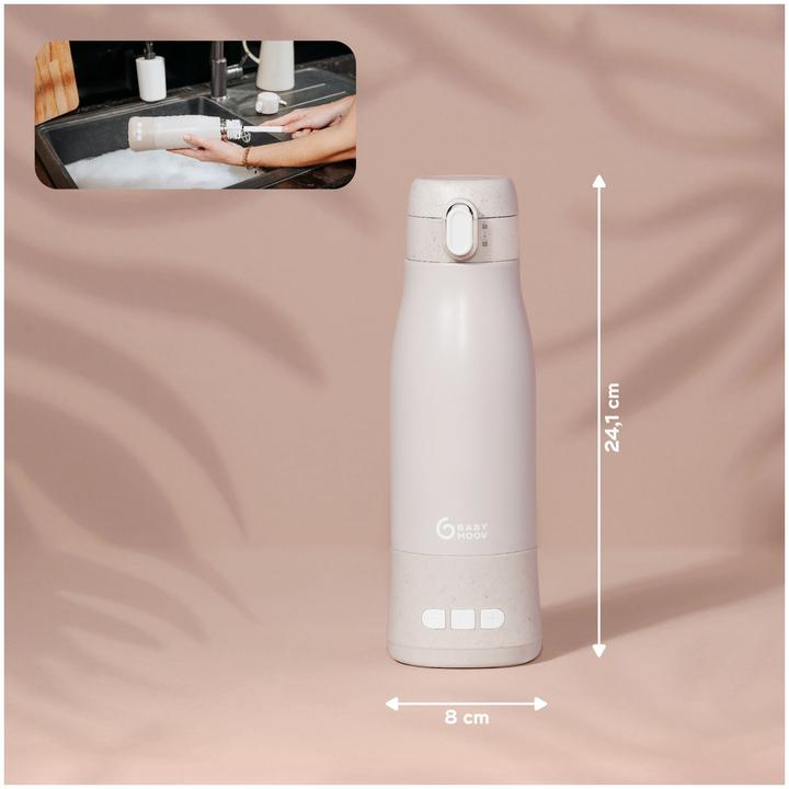 Actual product image Babymoov Chauffe-biberon nomade MOOV & FEED Mineral beige
