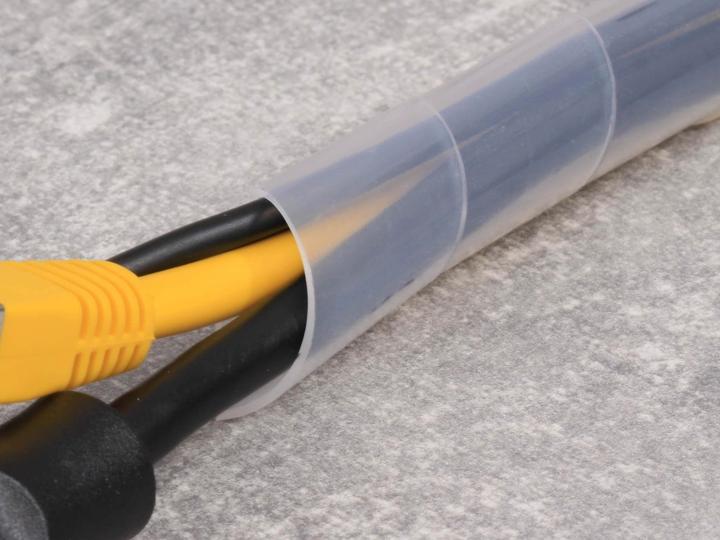 Immagine prodotto Quadrios 2111C142 Tubo a spirale da 4 a 50 mm Bianco 1 set (Tubo a spirale per cavi, 1000 cm)