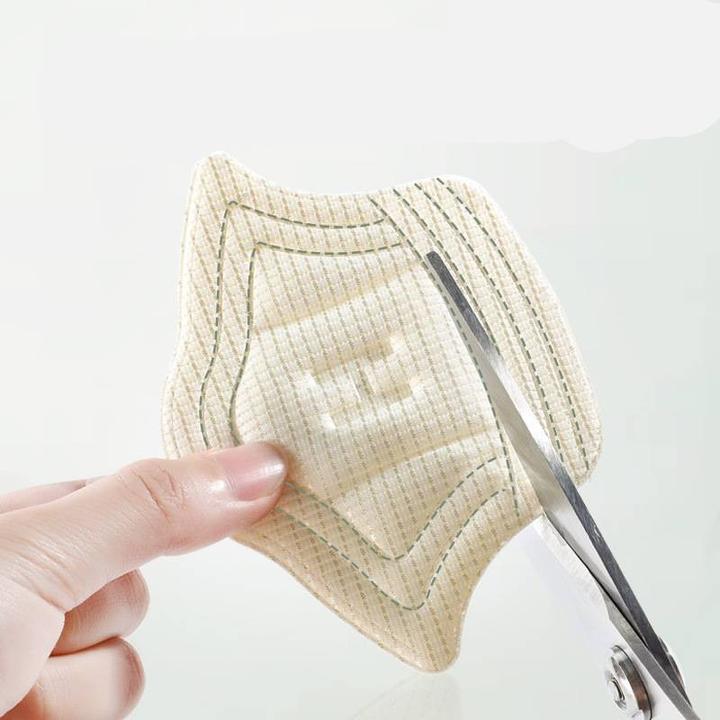 Immagine prodotto Stride Fersen Einlage Anti-Rutsch / Ultraweiche Stoff Pads / Massage Einlagen für Turnschuhe - 1 Paar Weiss