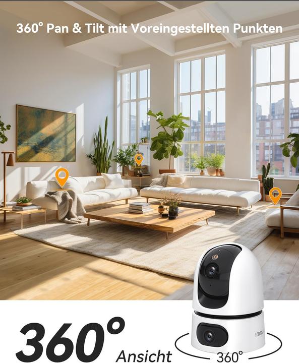 Produktbild Imou 2K+2K Dual-Überwachungskamera mit KI & PTZ