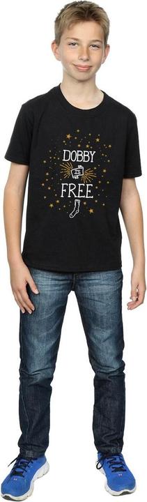 Actual product image Boys Dobby Is Free Cotton T-Shirt (140, 146)