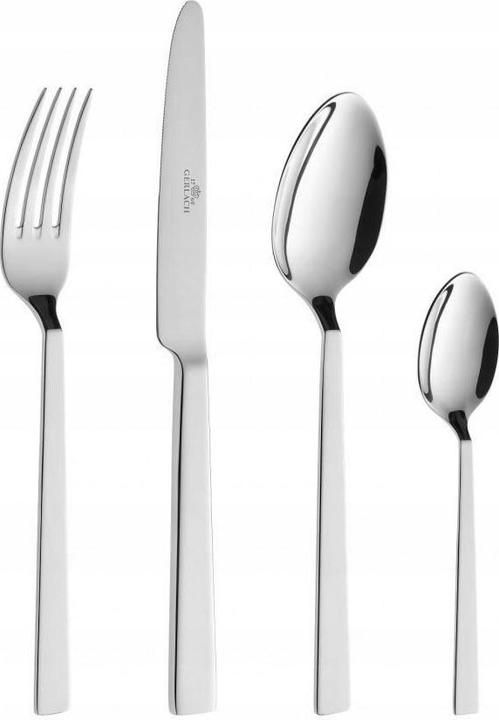 Gerlach G01-0030P-ZEST-68PU-S1S1-01 Besteckset Onda, 68-teilig, 18/10 Steel (68 Stück, Besteck Set)