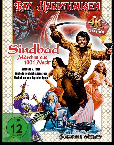 Produktbild Ray Harryhausen - Sindbad, Märchen aus 1001 Nacht (3 Blu-rays) (Blu-ray, Englisch, Deutsch)