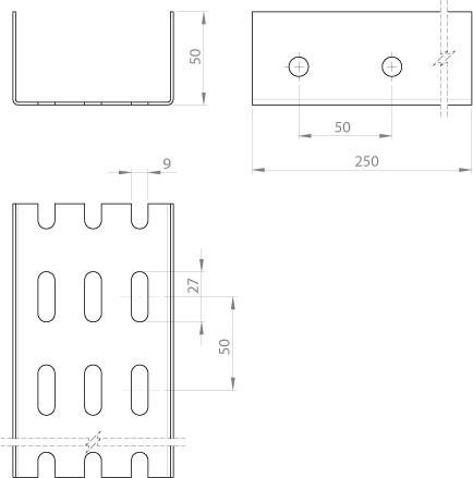 Actual product image Unex U-profile