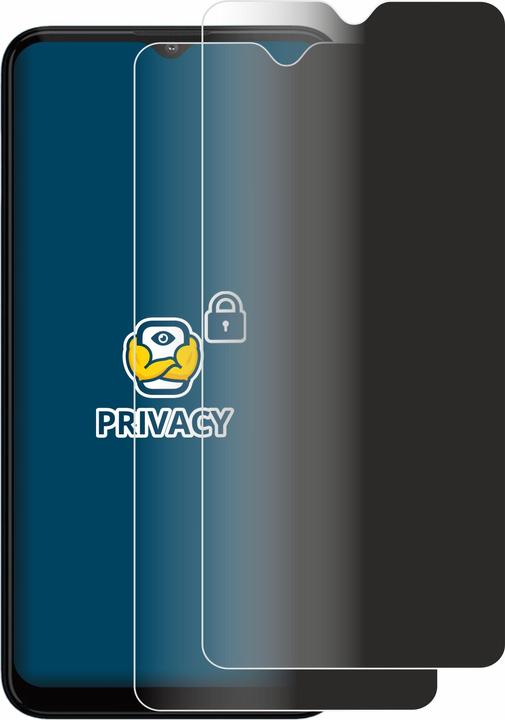 Productafbeelding BROTECT Anti-spionnetje privacyfolie Beschermfolie tegen blauw licht (2 Stuk, Motorola Moto G20)