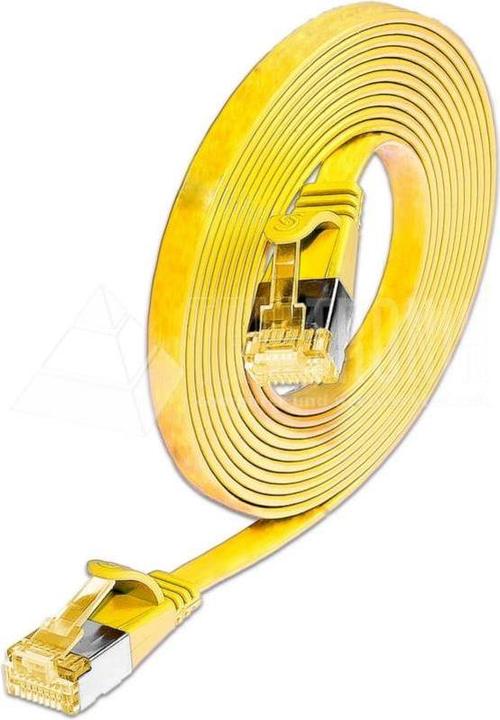 Actual product image Wirewin Slim patch cable: U/FTP, 1.5m, yellow (U/FTP, CAT6a, 1.50 m) (U/FTP, CAT6a, 1.50 m)