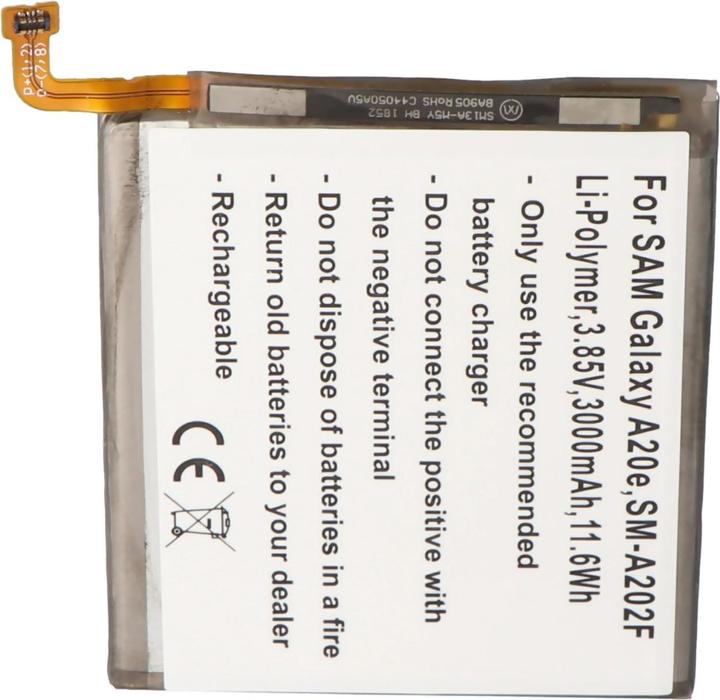 Actual product image AccuCell Battery Samsung Galaxy A20e, SM-A202F
